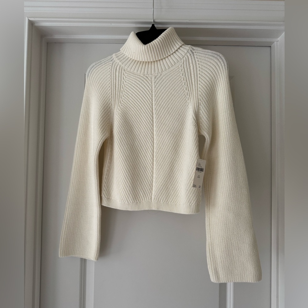 Maeve by Anthropologie Ivory Turtleneck Sweater